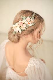 Blush Bridal Hair Comb Wedding Flower Hairpiece Flower Hair Etsy Bridal Hair Pieces Flower Wedding Hair Pieces Floral Hair Combs