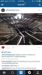 staples center section floor c row 17 seat 7 justin bieber