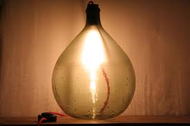Bodenlampe Aus Einem Weinballon Upcycling Diy Ballonflasche Deko Deko Ideen