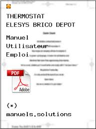 Http Www Manuels Solutions Commander Document Php Ctexte Thermostat 20elesys 20brico 20depot