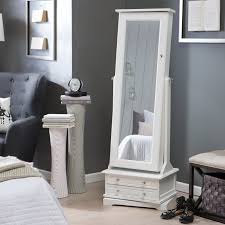 Lockable mirror jewelry cabinet armoire organizer wall door mounted with led lights this jewelry cabinet with full size mirror this jewelry cabinet with full size mirror and led lights is an attractive artwork that is specially designed for all your valuables, helps your jewelry in an organized manner and prevents them from getting tangled, and keeps your jewelry safe and away from kids. Belham Living Swivel Cheval Jewelry Armoire White Walmart Com Walmart Com