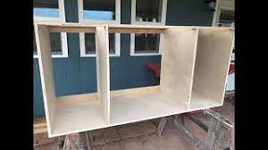 The cabinet face is an assembly comprising horizontal and vertical sticks. Making Kitchen Cabinets Part 1 Carcass Youtube