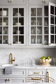 Kitchen Details Light Grey Cabinets Gold Hardware Clear Kitchen Cabinet Design Glassware Design Pl Kitchen Concepts Kitchen Renovation Kitchen Design
