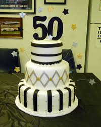 Elegant 50th Birthday Ideas For Women Black Silver And Gold 50th Birthday Birthday Cakes 50th Birthday Cakes For Men 50th Birthday Cake Cool Birthday Cakes