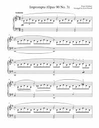Impromptu By Franz Schubert For Intermediate Piano Digital Sheet Music Digital Sheet Music Sheet Music Teaching Music