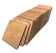 40 Pieces Unfinished Square Blank Wood Pieces 4 X 4 For Coasters Painting Writing Kids Arts And Crafts Steam Scrabble Tiles Diy Crafts Unfinished Wood Crafts Wood Coasters Diy Wood Pieces