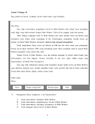 Rizal saad sedang mandi berhampiran. Soalan Bahasa Melayu Pemahaman Tahun 4