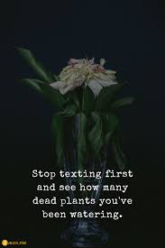 Stop Texting First And See How Many Dead Plants You Ve Been Watering Vace Flower Text Words Quotes Dead Quote Flower Quotes