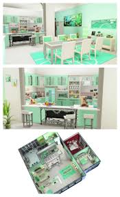 Not So Berry Apartment Mint Sims 4 Speed Build Sims 4 House Plans Sims House Sims 4 Houses