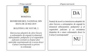 Judiciare corelată cu dreptul altor autorităţi constituţionale de a sesiza direct. Referendum DuminicÄ 26 Mai Cum AratÄ Buletinele De Vot Detalii Pentru AlegÄtori Alba24