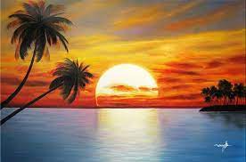 Pemandangan alam terbentuk sejak ribuan tahun yang lalu. Paling Keren 30 Pemandangan Indah Waktu Senja 40 Baru Gambar Pemandangan Senja Gambar Pemandanga Oil Painting Landscape Sunset Painting Beach Sunset Painting