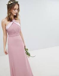 Tfnc Petite Tfnc Petite Bow Back Pleated Maxi Bridesmaid Dress Maxi Bridesmaid Dresses Bridesmaid Dresses Dresses