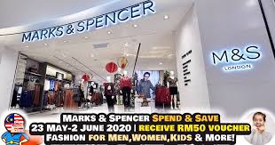 Enjoy up to 50% off selected items. Now Till 2 June 2020 Marks Spencer Spend Save Promotion Get Your Rm50 Voucher Now Everydayonsales Com