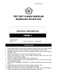 Soal ulangan k13 kelas 6 tema 1 subtema 1 dan 2 berkelas kurikulum gagasan from id.pinterest.com. Top Pdf Soal Try Out Un B Indonesia Sd Mi Kelas 6 Paket 1 123dok Com