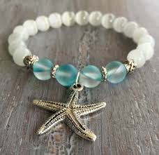 Starfish Bracelet Boho Jewelry Beach Jewelry Charm Bracelet Beaded Bracelet Starfish Charm Bohemian Bracelet Gemstone Beaded Bracelets Beaded Bracelets Jewelry