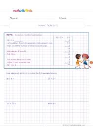 4th grade division worksheets 4th grade division problems with answers