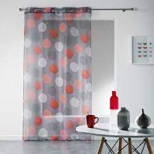 Un choix unique de voilage rouge et gris disponible dans notre magasin. Gardine 140 X 240 Cm Odaly Rot Gardinen Vorhange Rollos Eminza