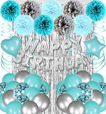 We did not find results for: Buy Teal Blue Silver Birthday Party Decorations Teal Mint Green Turquoise Balloons Silver Happy Birthday Balloons Banner 13th 16th 18th 21st 30th Birthday Decorations For Men Women Her Him Boys Girls Online
