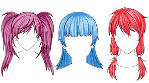 She breaks the hair drawing process down by using simple, known shapes and reference photos. 3 Hairstyle To Draw Anime Hair Girl How To Drawing Anime Tutorial Youtube