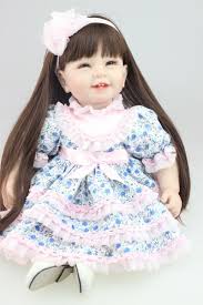 See more of american girl dolls on facebook. Dolls Bears Reborn Dolls Reborn Baby Doll 22 Handmade Vinyl Silicone Realistic Long Hair Smile Girl 55cm
