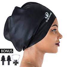 Dsane Extra Large Swimming Shower Cap For Women And Men Special Design Swim Cap For Very Long Thick Curl Caps For Women Braids With Weave Long Thick Curly Hair