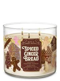 Bath Body Works Spiced Gingerbread Candle Vanilla Icing Cinnamon Sugar Fresh Ground Nutmeg Gingerbread Candle Bath Body Works Candles Candles
