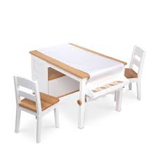 Melissa Doug Wooden Art Table Chairs Set In 2021 Art Table Toddler Table And Chairs Table And Chairs