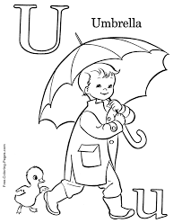 I found this fun idea on activity mom. Alphabet Coloring Pages U Is For Umbrella
