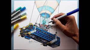 It is possible to thank the battle bus driver by pressing your emote bind, while riding the. Epic Fortnite Drawing Fortnite Battle Royal Bus Drawing Youtube