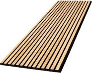 Panneau acoustique plaqué couleur chêne naturel plaqué 2600 x 560 x 18 mm