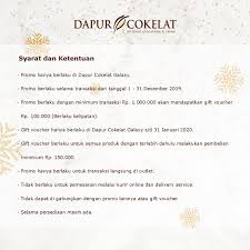 Pulo sirih utama, bekasi selatan, bekasi. Dapur Cokelat En Twitter Belanja Kue Kering Untuk Natal Cake Lembut Untuk Suguhan Manis Bersama Hampers Untuk Kado Bisa Jadi Lebih Menyenangkan Kalau Di Dapur Cokelat Belanja Dengan Minimum Rp 1 000 000