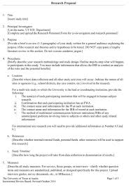 Research Proposal Template How To Write Issertation