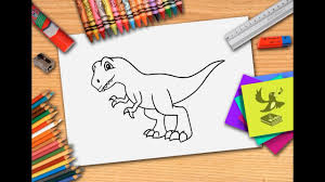 Tekenen en kleuren sjabloon met dinosaurus figuurtjes. Hoe Teken Je Een Dinosaurus Zelf Dino Leren Tekenen Youtube