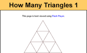How many triangles can you see? How Many Triangles 1