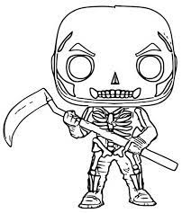 You might also be interested in coloring pages from fortnite category. Coloring Page Funko Pop Fortnite Skull Trooper 1