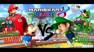 Baby mario and luigi pictures. Baby Mario Vs Baby Luigi In Mario Kart 8 Deluxe Youtube
