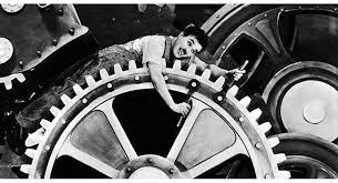 The factory scene from chaplin's last silent film modern times.i do not own copyright to this video, this is only made to enjoy the genius of charlie chaplin Charles Chaplin E A Mecanizacao Nas Relacoes De Trabalho