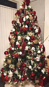 Buffalo Plaid Christmas Tree Ribbon On Christmas Tree Elegant Christmas Trees Christmas Tree Themes