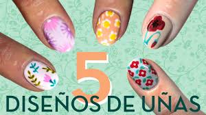 En mi tienda online encontrarás los utensilios para realizar este nail art:. 5 Disenos De Unas Con Flores Paso A Paso Youtube