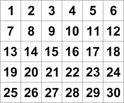 Check spelling or type a new query. Printable Numbers 1 30 Printable Numbers Printable Chart Number Chart