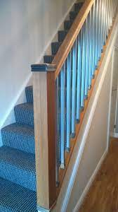 A Recent Staircase Renovation Using The Solution Stair System In Oak And Chrome Staircase Design Oak Stairs Handrail Design