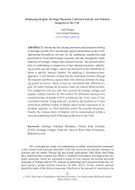 Find cyber camel tour dates and concerts in your city. Pdf Displaying Origins Heritage Museums Cultural Festivals And National Imageries In The Uae