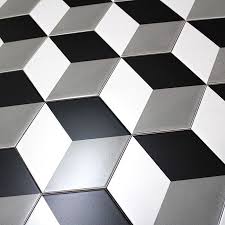 Carrelage Imitation Ciment Noir Et Blanc Hexagonal Cim Cube Carrelage Inox Fr Carreaux Ciment Carreaux De Ciment Salle De Bain Imitation Carreaux De Ciment