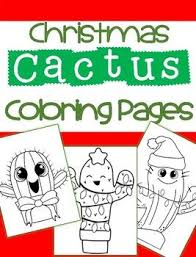 Christmas Cactus Coloring Pages No Prep Holiday Craft Christmas Cactus Holiday Crafts Holiday Crafts Christmas