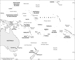 Blank Map South Pacific Islands Southwest Pacific Cartogis Maps Online Anu Pacific Map South Pacific Islands Pacific