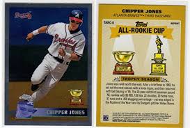 What kind of value would this card be to a chipper jones collector. Amazon Com Chipper Jones Topps Chrome Commemorative All Star Rookie Baseball Card Collectibles Fine Art