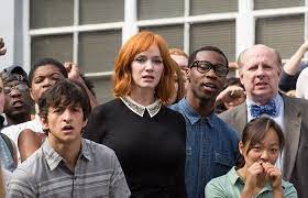 By kelby vera at dailymail.com. Christina Hendricks Back To School In Fist Fight Filmink