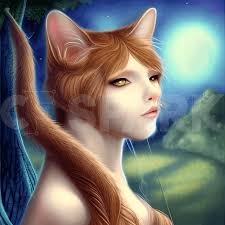 Idyllische kat Long Whiskers Wuhtercuhler Pretty Queen · Creative Fabrica