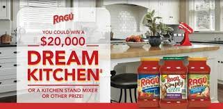 The Ragu Dream Kitchen Giveaway Win Kitchen Makeover Eligibility U S 18 This Giveaway Ends On Septe Kitchen Stand Mixer Dream Kitchen Kitchen Makeover