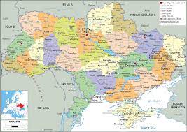 Besides, black sea lies in the south of the country. Large Size Political Map Of Ukraine Worldometer